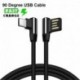 * A-2M (Micro USB) - 90 fokos derékszögű L típusú C / Android / Micro USB adatszinkron gyors töltőkábel