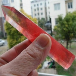 * 4 - Természetes kvarc kristálykövek Aura lemúriai pont mintagyógyító medál