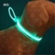 Zöld - USB LED újratölthető kisállat kutya nyakörv villogó világító biztonsági öv vízálló UK