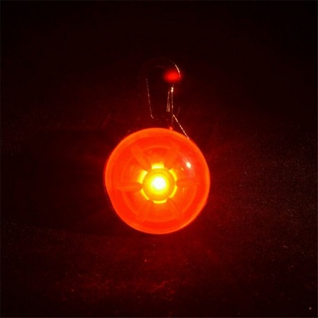 narancssárga - Kisállat kutya macska kiskutya LED villogó nyakörv csipesz csattal biztonsági éjszakai fény medál