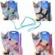 Piros - Cat Puppy állítható hámgallér gallér nejlon póráz ólom biztonsági biztonsági kötél 4 színes