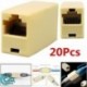 5db - 20X RJ45 Ethernet hálózati LAN Cat5e Cat6 kábel asztalos adapter csatlakozó hosszabbító