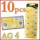 10db AG3 - 5/10 / 100PCS alkáli érme gombelem a robusztus játékóra távirányítóhoz