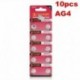 10db AG3 - 5/10 / 100PCS alkáli érme gombelem a robusztus játékóra távirányítóhoz