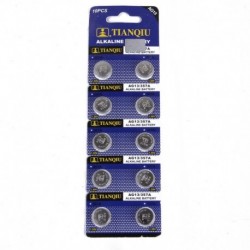 10db AG13 LR44 SR44 L1154 357 ... - 5/10 / 100PCS alkáli érme gombelem a robusztus játékóra távirányítóhoz