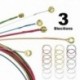 Színes - 6 db acél klasszikus akusztikus gitár húr készlet sárgaréz / réz / színes