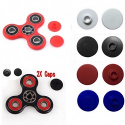 Nincs szín - 2db / készlet kupakok a Spinner Fidget Toy EDC kézi ujjfonó asztal fókuszához