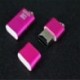 Nincs szín - 1PC USB 2.0 nagysebességű Mini Micro SD TF T-Flash memóriakártya-olvasó adapter rózsaszín