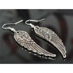 Nincs szín - Női angyalszárny fülbevalók tibeti ezüst csepp dangle ékszerek Vintage retro ajándék