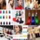 * 13 Kék - Női színes bohém fülbevalók nyári hosszú bojt béren kívüli Boho Dangle fülbevalók