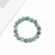 Nincs szín - 10mm 100%  -ban természetes minőségű Grade Jade Jadeite kerek drágakő gyöngy karkötő Új