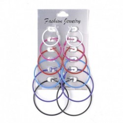 * 7 színes A (2,5-5 cm) - Nagy kerek női karika fülbevalók medál varázsa ezüst arany ékszerek ajándék esküvő