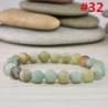 * 32 Amazonit gyöngy (8MM) - Férfi természetes lávakő drágakő gyöngy karkötő Buddha fej varázsa gyöngyös karkötő