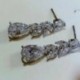 Nincs szín - 925 Sterling Silver Round Dangle Stone Stud fülbevaló női ékszer ajándék Egyesült Királyságban