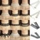 2 * - Gótikus Retro Csipke Virág Tetoválás Choker gallér nyaklánc divat punk fekete fehér