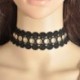 5 * - Gótikus Retro Csipke Virág Tetoválás Choker gallér nyaklánc divat punk fekete fehér