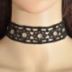 5 * - Gótikus Retro Csipke Virág Tetoválás Choker gallér nyaklánc divat punk fekete fehér