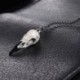 Nincs szín - 3D Raven koponya nyaklánc gyanta másolat Raven Crow gótikus ajándék goth koponya ékszerek
