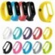 * 2 Fekete - Fit Xiaomi Mi Band 3/4 szilikon karkötő karszalag karóra csuklópánt csere