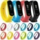 * 2 Fekete - Fit Xiaomi Mi Band 3/4 szilikon karkötő karszalag karóra csuklópánt csere