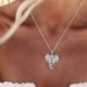 Nincs szín - Vintage retro ezüst elefánt varázsa medál türkiz lánc choker nyaklánc ajándék