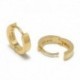 Arany - 2db férfi női kristály rozsdamentes acél fülpánt Stud Huggies fülbevalók ékszerek