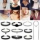 6db / 8. készlet - 10db / készlet gótikus bársonyos tetoválás csipke choker gallér medál nyaklánc punk ékszerek