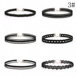 6db / 9. készlet - 10db / készlet gótikus bársonyos tetoválás csipke choker gallér medál nyaklánc punk ékszerek