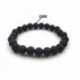 * 35 8mm - Férfi természetes drágakő gyöngy karkötő Buddha fej varázsa gyöngyös karkötő ékszerek