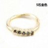 Arany-5 kövek - Testpiercing hamis orrgyűrű karika Septum Labret ajak orr ékszerek rozsdamentes acél