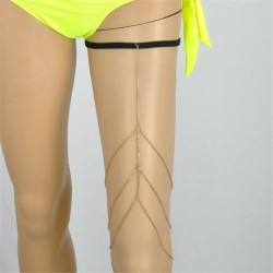 * 17 Arany - Szexi Boho női tengerparti bikini melltartó hám nyaklánc derék has testlánc ékszerek