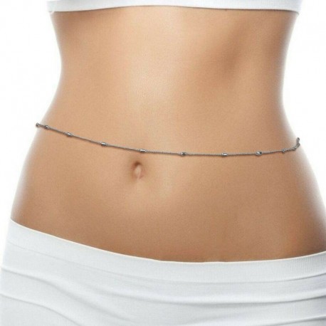 * 9 Ezüst - Szexi Boho női tengerparti bikini melltartó hám nyaklánc derék has testlánc ékszerek