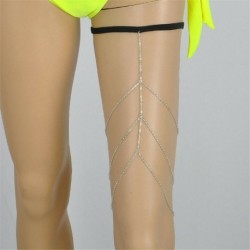 * 17 Ezüst - Szexi Boho női tengerparti bikini melltartó hám nyaklánc derék has testlánc ékszerek