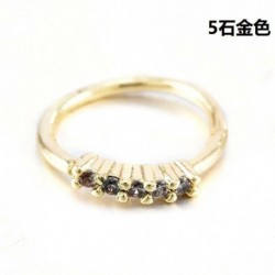 Arany-5 kövek - Virágos cirkónium orrgyűrű Daith piercing porc fül karika septum gyűrűk Tragus Egyesült Királyság