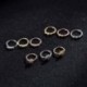 Arany-5 kövek - Virágos cirkónium orrgyűrű Daith piercing porc fül karika septum gyűrűk Tragus Egyesült Királyság