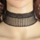 15 * - Vintage gótikus fekete csipke virág fojtó gallér nyaklánc Retro Punk női ékszerek