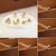 * 7 Ezüst - 1db Mini gyémántok gyűrűs rúd fülmászó Tragus Helix piercing fülbevaló
