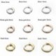 Rose Gold-6mm - Septum Clicker Piercing ajakporc Tragus fülgyűrű karika csapok fülbevaló ékszerész