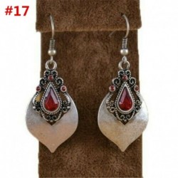 * E17 (4,2 * 1,6 cm) - 925 Ezüst vegyes holdkő opál rubin topáz dangle drop fülbevalók fülhorog ékszerek