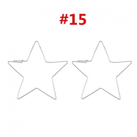 * 15 1 Pár - 925 ezüst kristály strasszos karika fülbevaló esküvői ékszer női ajándék