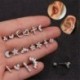 * 3 Arany - Sebészeti acél fülpiercing CZ szívkorona fülbevaló porc Helix Tragus