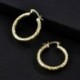 * 37 - 1 pár férfi női rozsdamentes acél fülbevaló Punk Hoop Huggie Stud mandzsetta ékszer ajándék