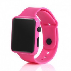 Rózsaszín - Vízálló elektronikus digitális LED kijelző óra gyerekeknek / gyerekeknek / fiúknak / lányoknak