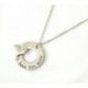 Anya és fia Szerelem - Családi nyaklánc medál ajándékdivat Női Silve Heart Love Charm Chain Jewellery