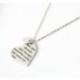 Anya és fia Szerelem - Családi nyaklánc medál ajándékdivat Női Silve Heart Love Charm Chain Jewellery