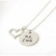 Anya és fia Szerelem - Családi nyaklánc medál ajándékdivat Női Silve Heart Love Charm Chain Jewellery