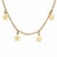 Arany - Vintage női csillag-choker galléros nyaklánc retro arany lánc Boho egyszerű ékszerek