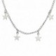Ezüst - Vintage női csillag-choker galléros nyaklánc retro arany lánc Boho egyszerű ékszerek