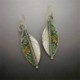Nincs szín - Boho Green Leaf Drop Dangle Hook fülbevaló etnikai absztrakt női párt ékszerek USA
