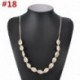 N018 - Természetes héj többrétegű nyaklánc Arany tengeri kagyló medál Chocker Beach ékszerek